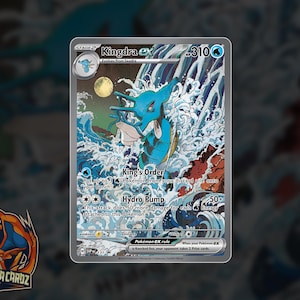 Kingdra Ex Full Art Proxy Pokemon Card Holographic