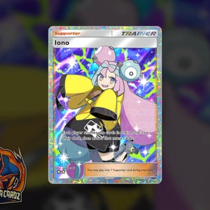 Iono Trainer Full Art TCG POCKET Proxy Pokemon Card Holographic