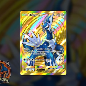 Dialga Ex Gold Full Art TCG POCKET Proxy Pokemon Card Holographic