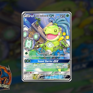 Lucioted Overwatch Custom Pokemon Card Full Art Holographic