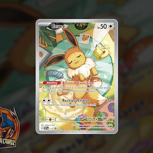 Eevee Full Art S&V Proxy Pokemon Karte Holographic