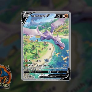 Aerodactyl V Full Art Proxy Pokemon Card Holographic