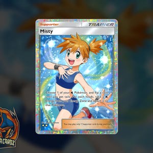Misty Trainer Full Art TCG POCKET Proxy Pokemon Card Holographic