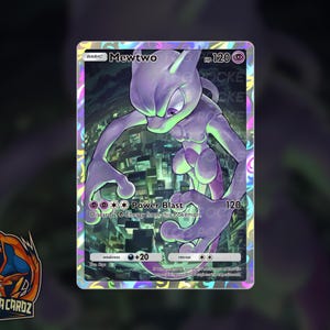 Mewtwo Full Art Promo TCG POCKET Proxy Pokemon Card Holographic
