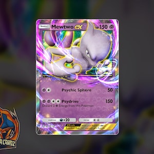 Mewtwo Ex TCG POCKET Proxy Pokemon Card Holographic