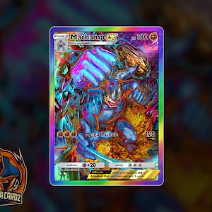 Machamp Ex Full Art TCG POCKET Proxy Pokemon Card Holographic