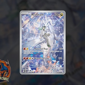 N's Reshiram Full Art Proxy Pokemon Card Holographic