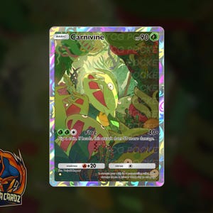 Carnivine Full Art TCG POCKET Proxy Pokemon Card Holographic