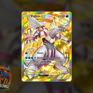 Palkia Ex Gold Full Art TCG POCKET Proxy Pokemon Card Holographic