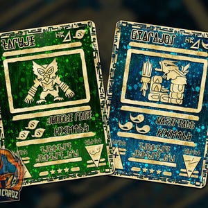 Zarude & Gyarados Ancient Custom Pokemon Card Set x2 Cards Holographic