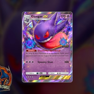 Gengar Ex TCG POCKET Proxy Pokemon Card Holographic
