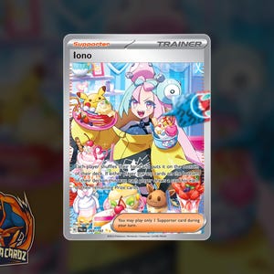 Iono Trainer Full Art Proxy Pokemon Card Holographic
