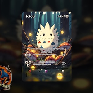 Totopi Totomon Custom Pokemon Card Full Art Holographic