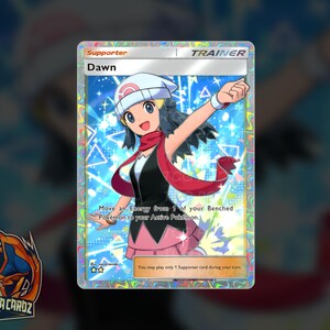Dawn Trainer Full Art TCG POCKET Proxy Pokemon Card Holographic