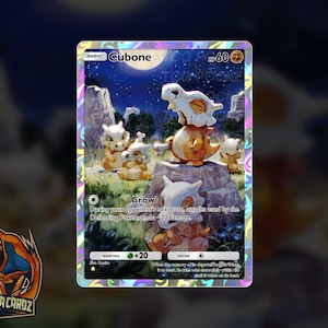 Cubone Full Art TCG POCKET Proxy Pokemon Karte Holographic