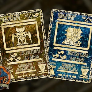 Kabutops & Omastar Ancient Custom Pokemon Card Set x2 Cards Holographic