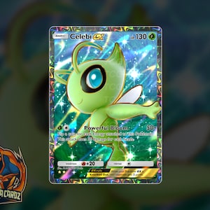 Celebi Ex Full Art TCG POCKET Proxy Pokemon Card Holographic