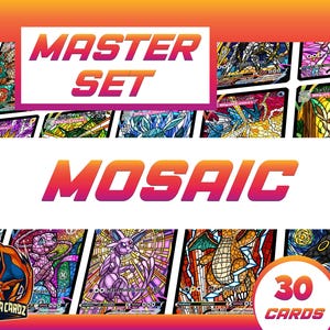 Master Set Mosaic Custom Pokemon Card Set x30 Cards Holographic or Eeveelution or Origins or Pantheon Holographic