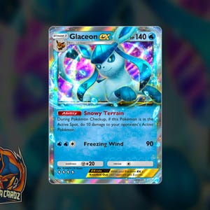 Glaceon Ex TCG POCKET Proxy Pokemon Card Holographic