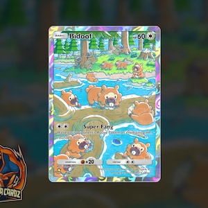 Bidoof Full Art TCG POCKET Proxy Pokemon Card Holographic