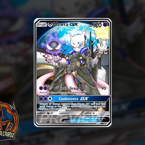 Mewra Overwatch Custom Pokemon Card Full Art Holographic