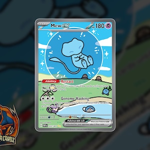 Mew Shiny Ex Full Art Proxy Pokemon Card Holographic
