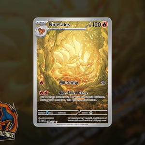 Ninetales Full Art Proxy Pokemon Card Holographic