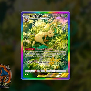 Leafeon Ex Full Art TCG POCKET Proxy Pokemon Card Holographic