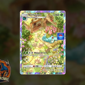Venusaur Full Art TCG POCKET Proxy Pokemon Card Holographic