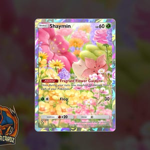 Shaymin Full Art Space-Time Smackdown TCG POCKET Proxy Pokemon Card Holographic