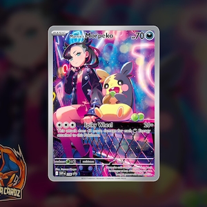 Marnie's Morpeko Full Art Proxy Pokemon Card Holographic