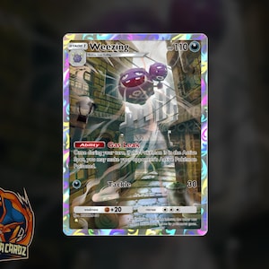 Weezing Full Art TCG POCKET Proxy Pokemon Card Holographic