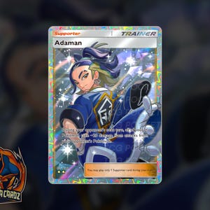 Adaman Trainer Full Art TCG POCKET Proxy Pokemon Card Holographic