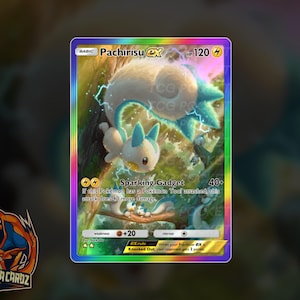 Pachirisu Ex Full Art Space-Time Smackdown TCG POCKET Proxy Pokemon Card Holographic