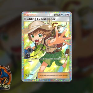 Budding Expeditioner Trainer Full Art TCG Pocket Proxy Pokemon Card Holographic