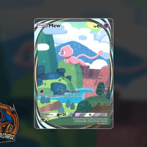Mew Full Art Genetic Apex TCG POCKET Proxy Pokemon Card Holographic