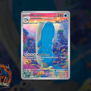 Wailord Full Art Proxy Pokemon Card Holographic