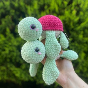 Marlo the Turtle – Handmade Crochet Turtle Plush – Soft Amigurumi Stuffed Animal – Kawaii Gift for Kids & Sea Life Lovers