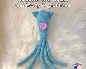 Octopus Crochet Pattern: Squibbi Amigurumi Plush Toy (PDF Pattern)