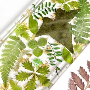 Clear Tray Fern Leaf Tray | Resin Botanical Trinket Tray | Ring Dish | Decorative Flower Tray | Home Decor | Flower Jewelry Dish