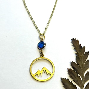 Gold Mountain Necklace | Gold Fill Necklace | Mountain Range Jewelry | Dainty Minimalist Jewelry