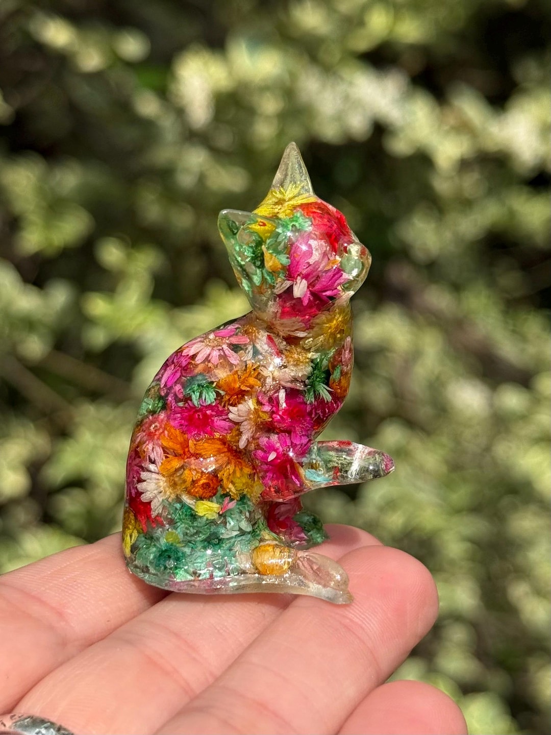 Amazon.co.jp: HDCRYSTALGIFTS 吹きガラス猫の置物 コレクター