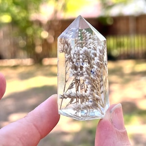 Blume Kristall | Blumen in Resin | Harz Wohnkultur | Sonnenfänger | Blumen Papiergewicht | Konservierte Blumen