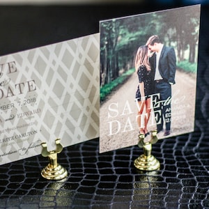 Sage Green and Cream, Save the Date Card, Elegant Wedding Announcement, Formal - "Classic Elegance" Save the Date Photo Postcard - DEPOSIT