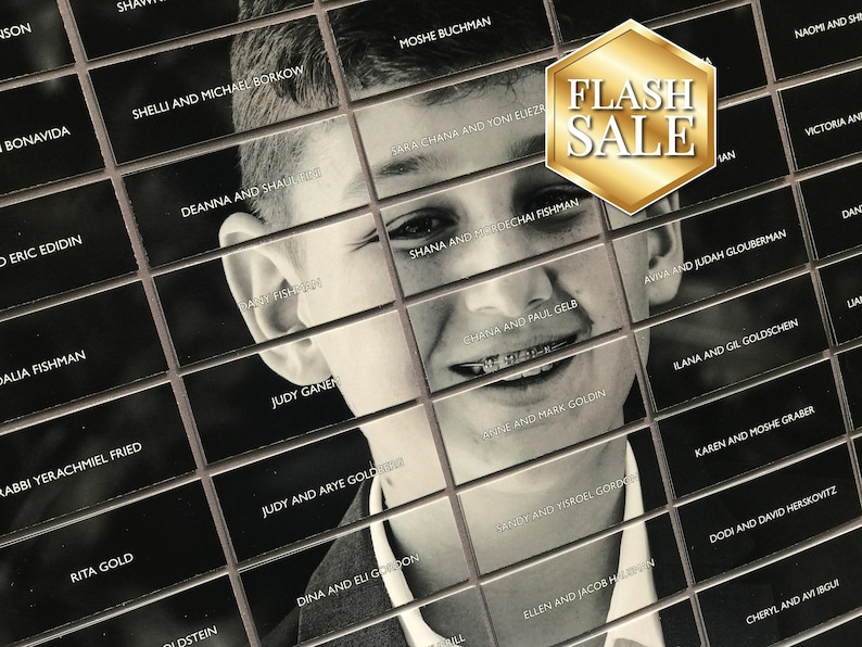 Bar Mitzvah Ideas, Unique Place Cards, Party Seating Chart, B'nai Mitzvah, Party Guestbook Display - 24" x 36" Place Card Board - DEPOSIT image 1