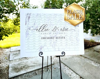 Marble Design Seating Chart, Modern Wedding Escort Cards, Personalized, Wedding Seating Display, Unique Place Card Display - Photo Board