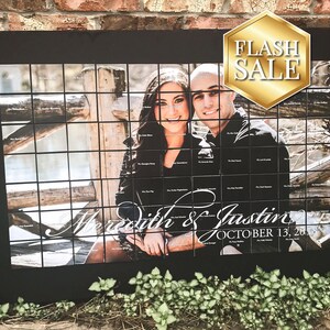 Tablero de fotos de compromiso, plano de asientos para bodas, ideas para fotos de fiesta de compromiso, expositor de tarjetas de ubicación con fotos - Tablero de 61 x 91 cm - DEPÓSITO