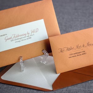 Copper Rustic Wedding, Fall Rustic Invite Suite, Country Wedding Invitation, Modern Rustic Suite- "Modern Swirl & Flourish" PF-NL-v3 SAMPLE bild 4