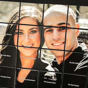 Tablero de fotos de compromiso, plano de asientos para bodas, ideas para fotos de fiesta de compromiso, expositor de tarjetas de ubicación con fotos - Tablero de 61 x 91 cm - DEPÓSITO