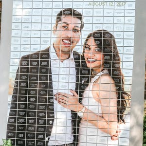 Impresionante tablero para tarjetas de lugar, diagrama de asientos para bodas, tablero para tarjetas de lugar personalizado, indio - DEPOSITO